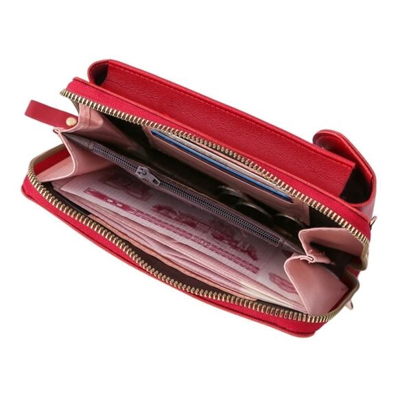 Black Mini Bag with Multi Compartment Crossbody Shoulder Bag NEW - Picture 4 of 4